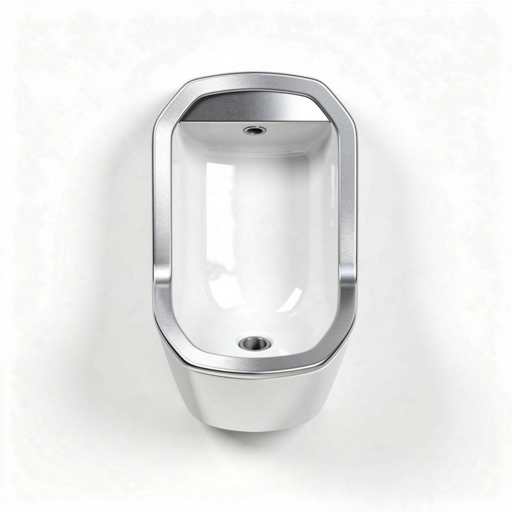 Stainless steel wall-mounted urinal with modern design 50 x 30 x 20cm